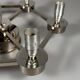 1960s 1970s Ceiling or Wall Lamp German Ice Glass Space Age Design