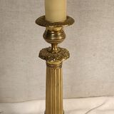 Old 19th century brass lamp base