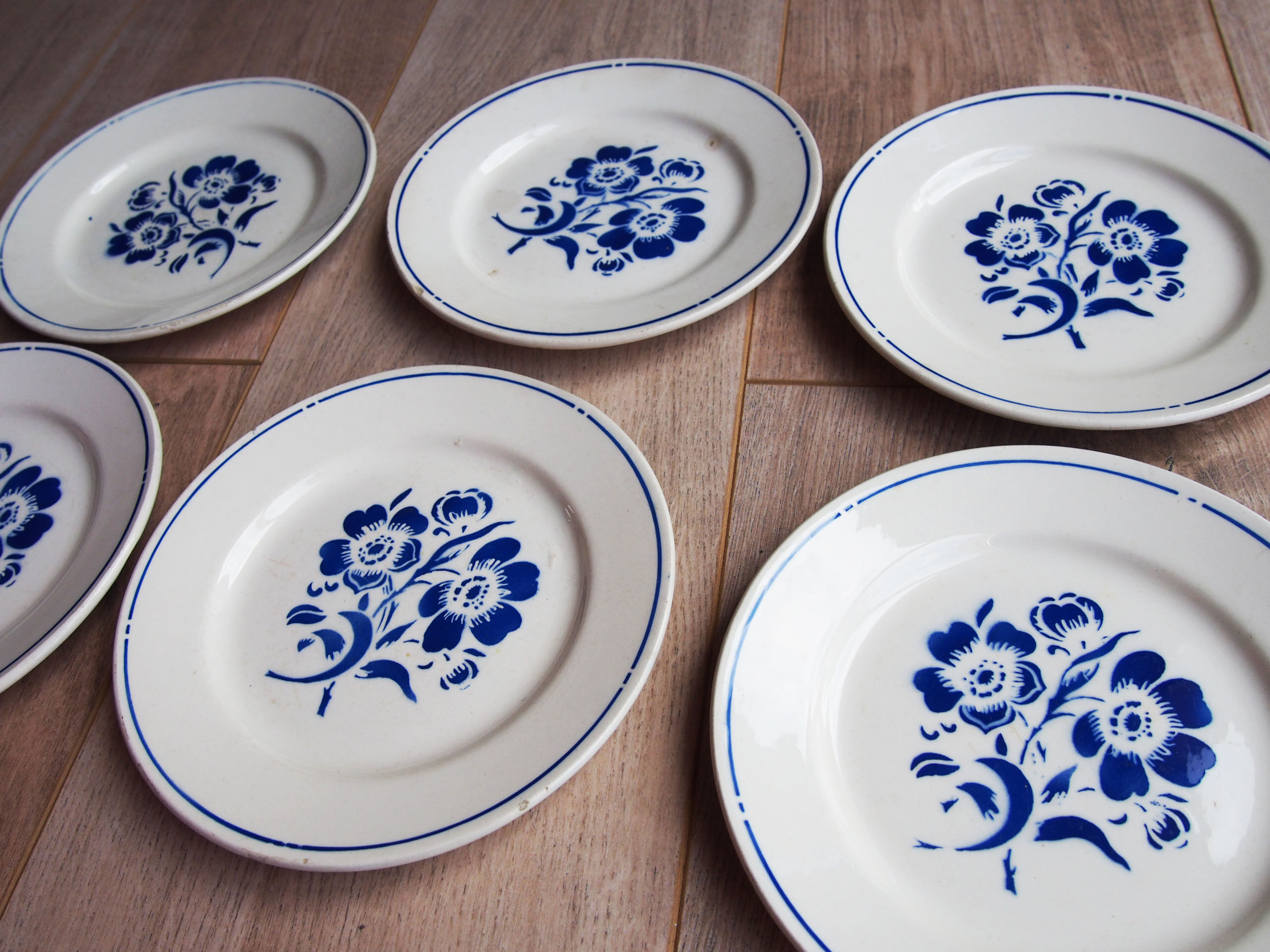 6 Badonviller dessert plates