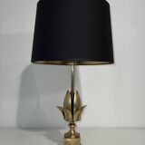 Lampe fleur en laiton