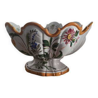 Vintage fruit bowl in Italian faience from BASSANO – Signed