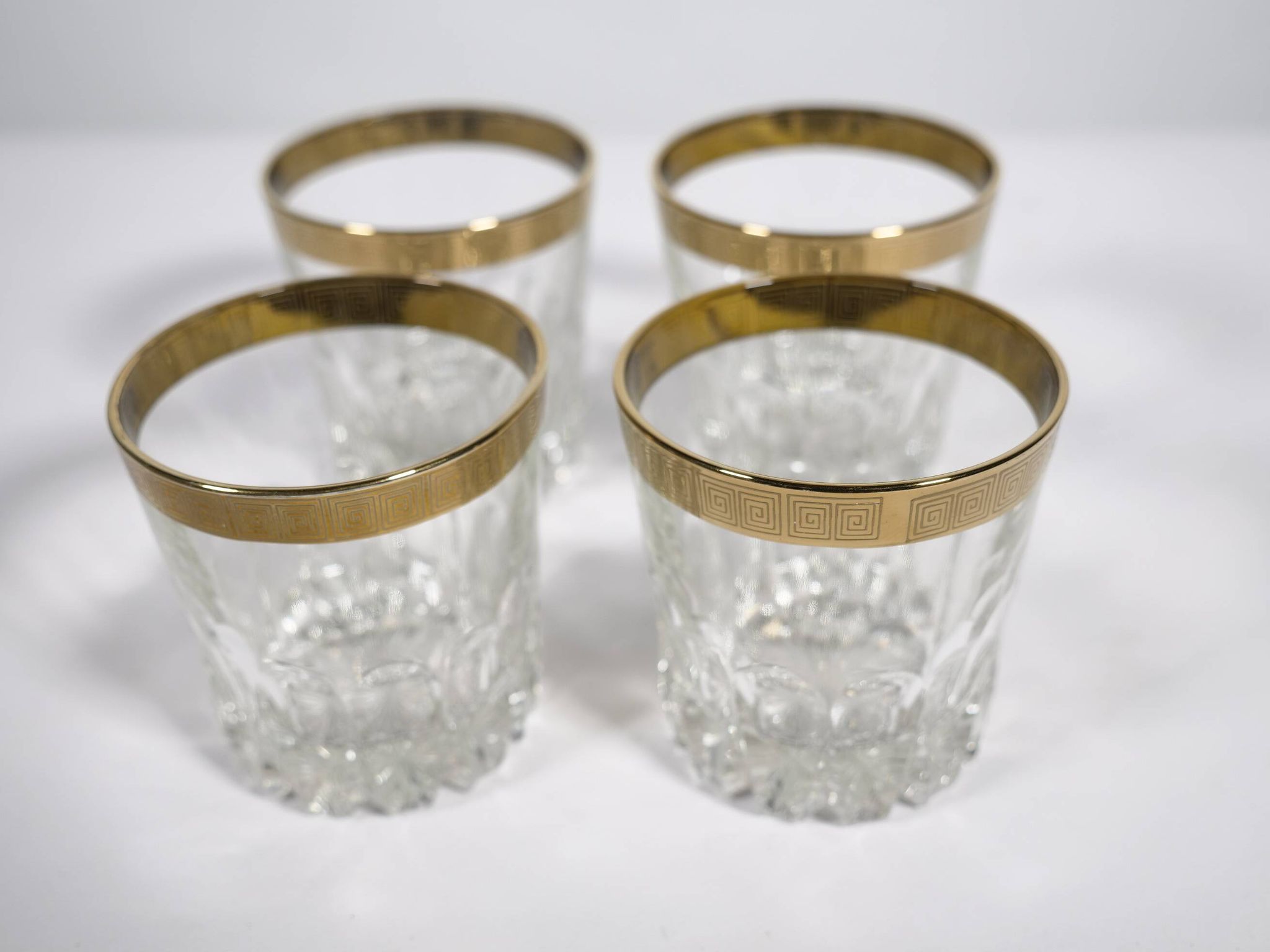 Whiskey Tumbler "Ritz" Glass with 24-Karat Gold Rim from Mäander, 1960s