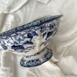 Flora pedestal bowl/salad bowl, Creil and Montereau, late 19th century