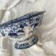 Flora pedestal bowl/salad bowl, Creil and Montereau, late 19th century