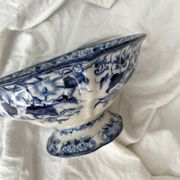 Flora pedestal bowl/salad bowl, Creil and Montereau, late 19th century