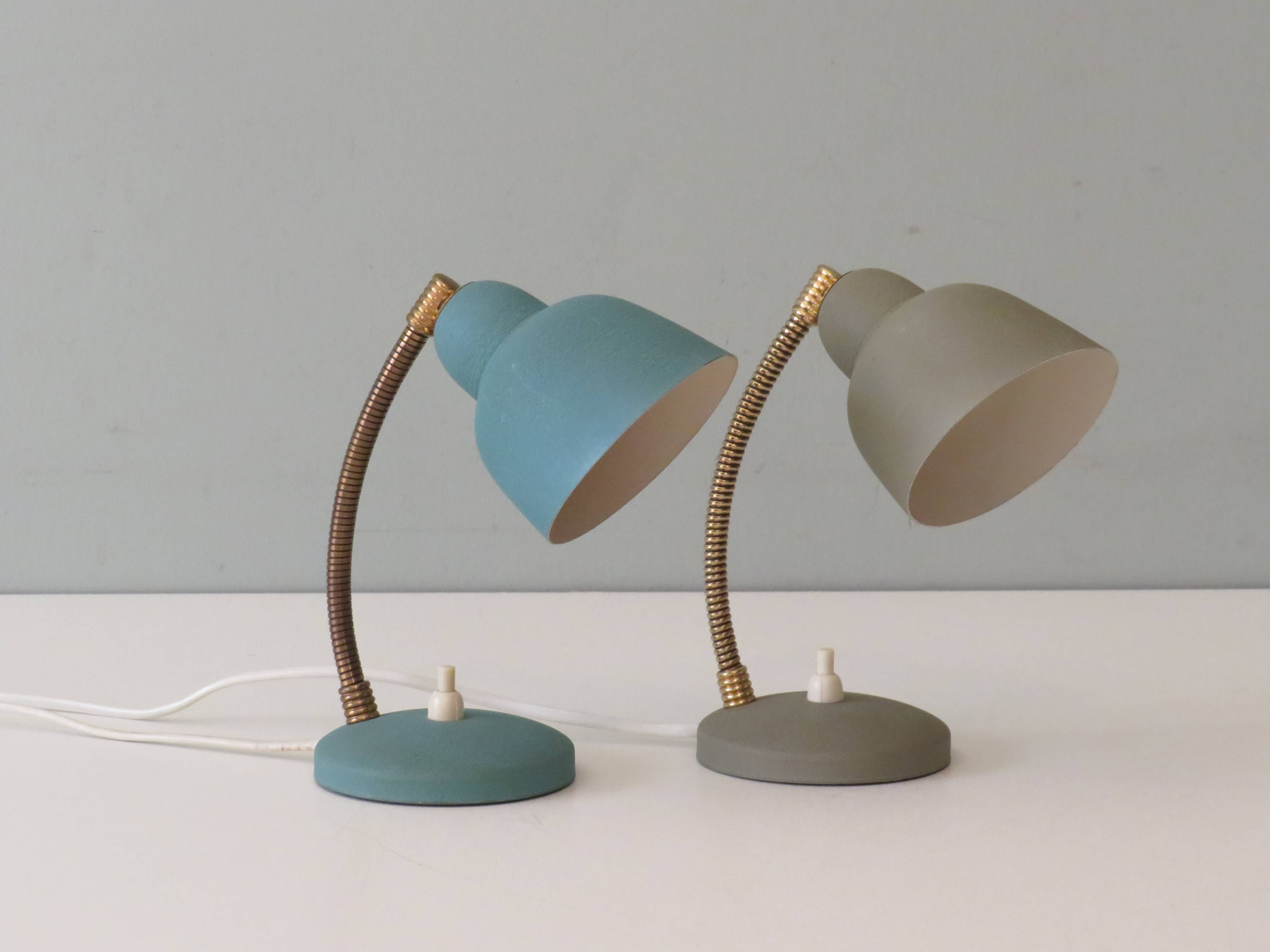 Lampes de chevet par Aluminor France 1950