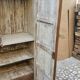 Ancienne armoire Art déco en teck birman