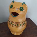 Provencal ceramic pitcher cat-shaped