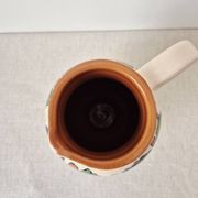 Pichet à eau, vase en grès vintage de style portugais