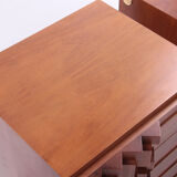 Set of 2 bedside tables Luciano Frigerio, 1970