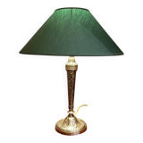 Lampe d'époque 1900 en métal argenté