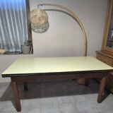 XXL table in Formica and solid oak