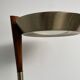 Golden metal floor lamp with reading light