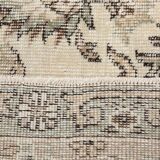 7x10 Vintage Faded Beige & Grey Anatolian Flatweave Vintage Area Rug