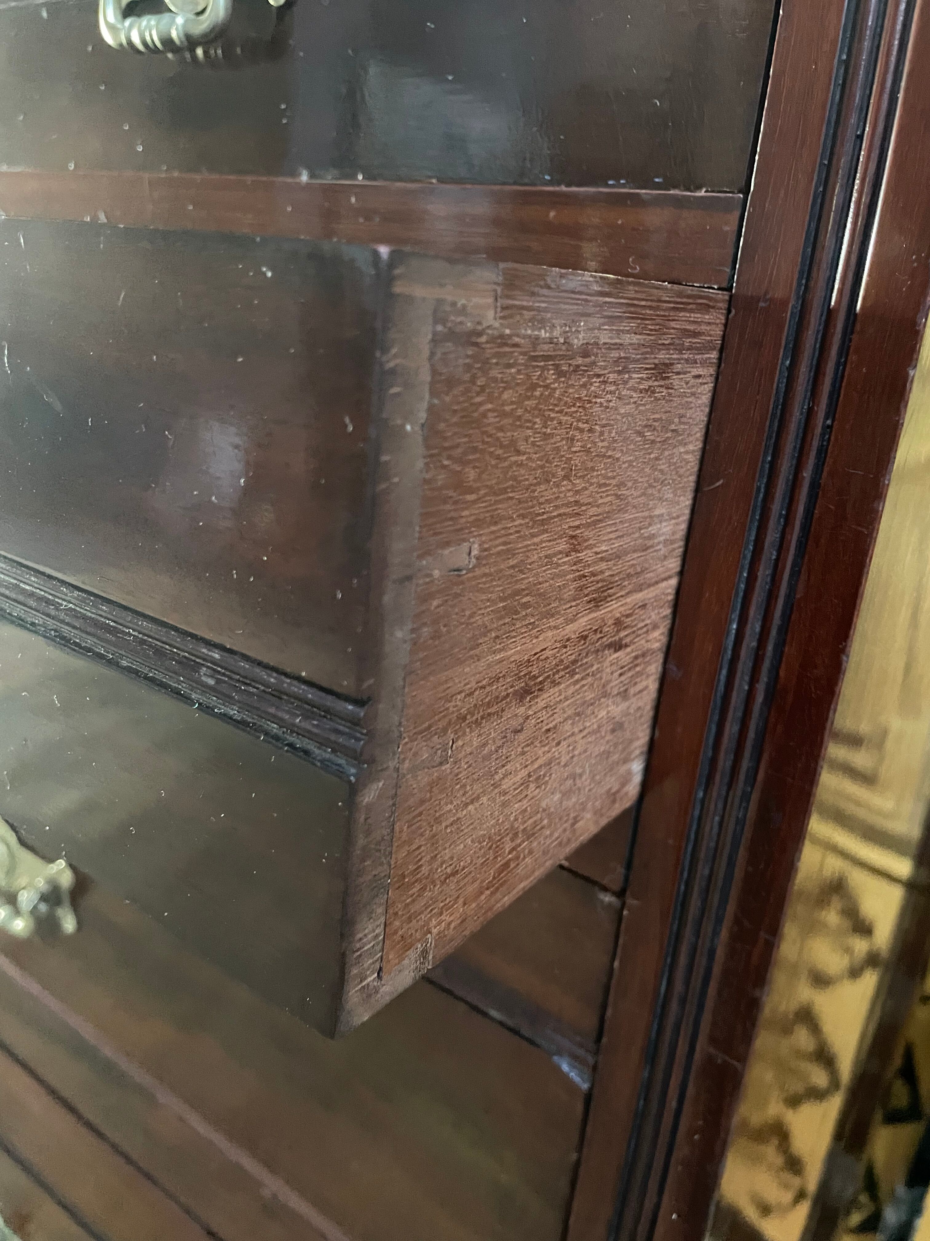 Restored mahogany boat marine chest of drawers
