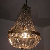 Balloon chandelier in bronze and crystal