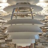 Louis Poulsen LP Centrum XXL Suspension par Kurt Nørregaard Lampe moderne du milieu du siècle