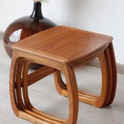 Tables gigognes en teck éditées par Nathan, années 60