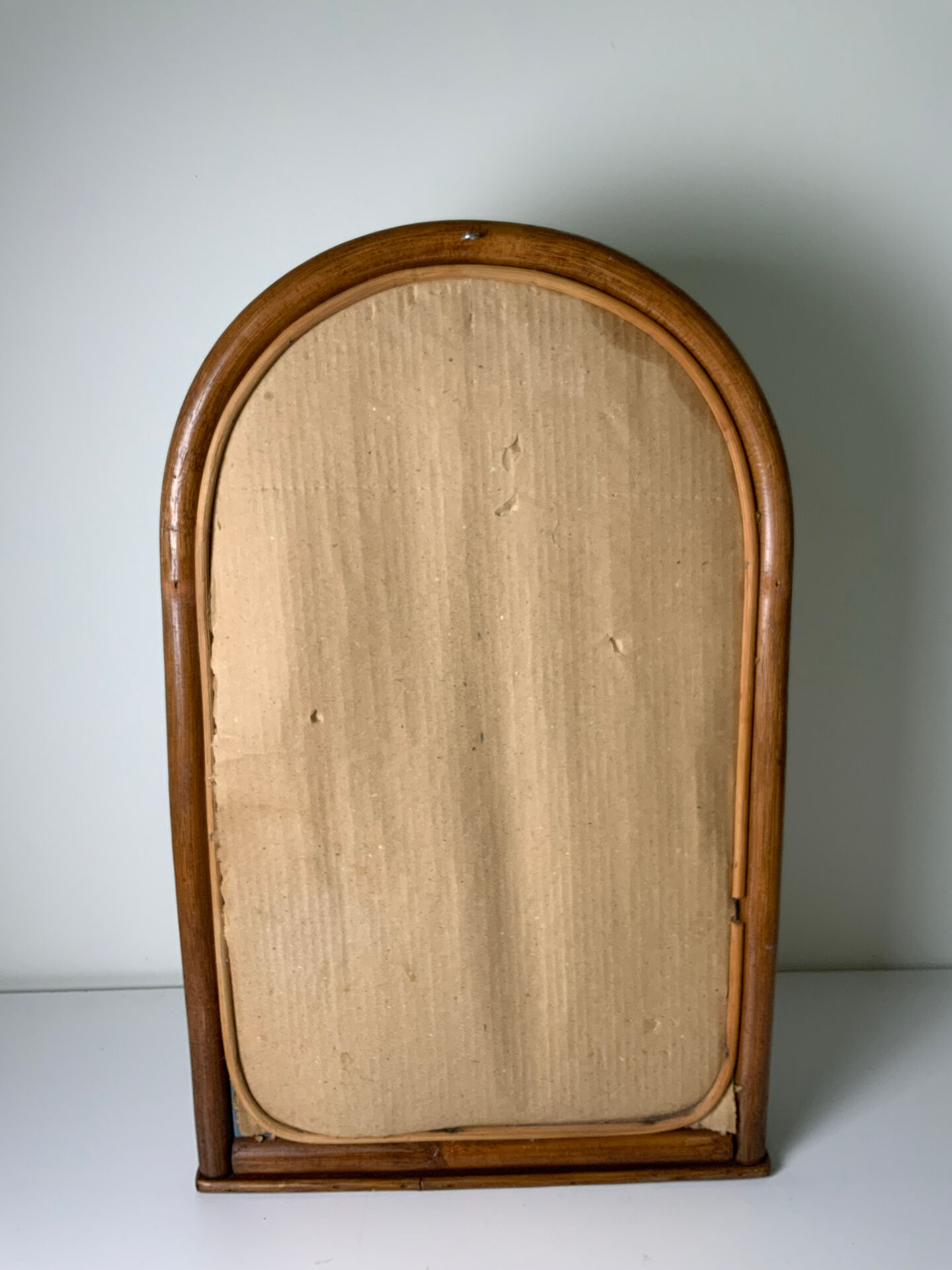 Miroir en rotin