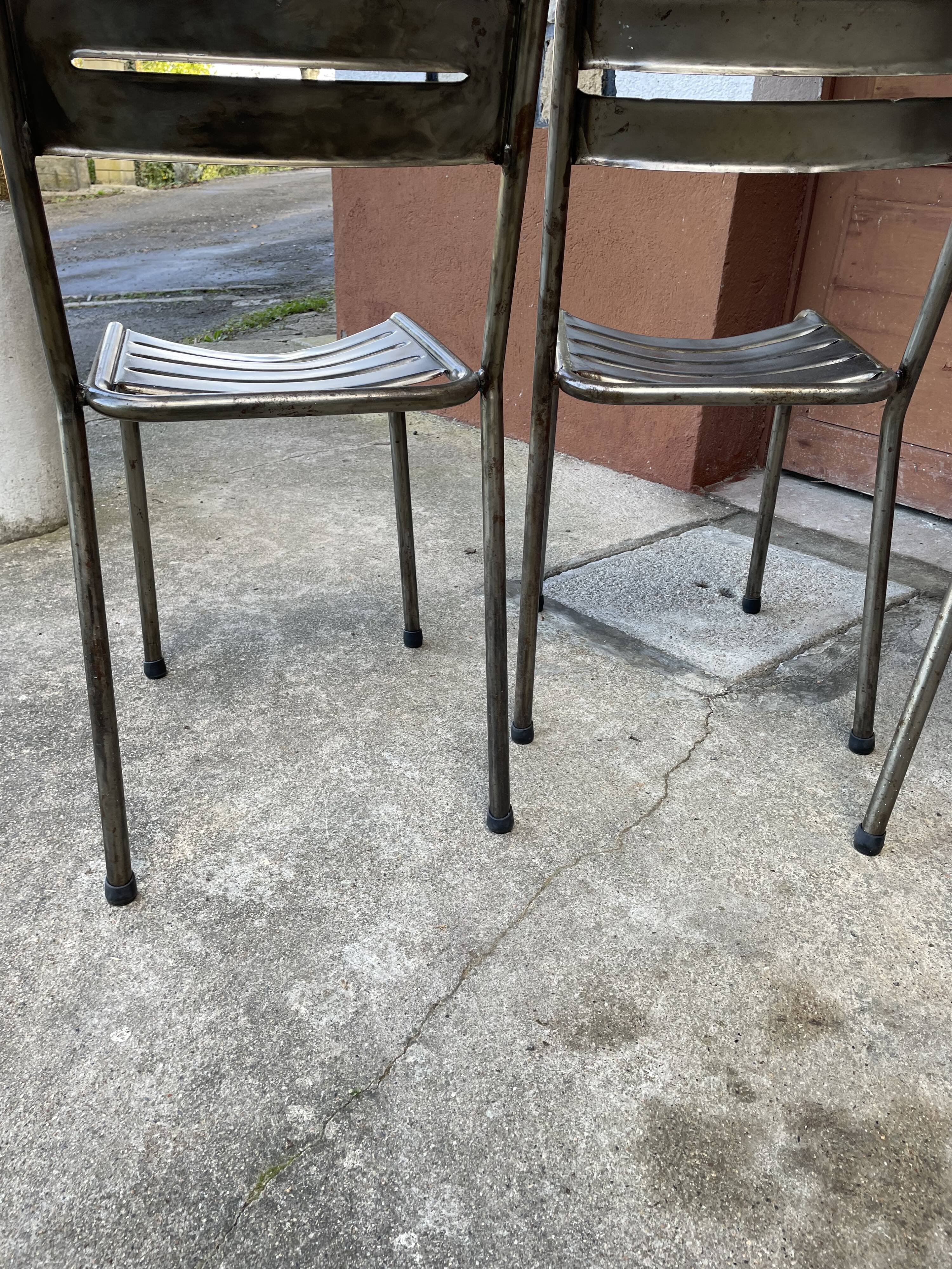 Industrial style table and chairs