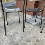 Industrial style table and chairs