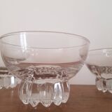Set of 3 art deco glasses
