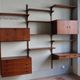 Modular rosewood wall bookcase by Thygesen and Sorensen for Hg Furniture, 1960