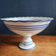 Blue and White Footed Faience Bowl