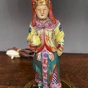 Table lamp. Porcelain, hand-painted.