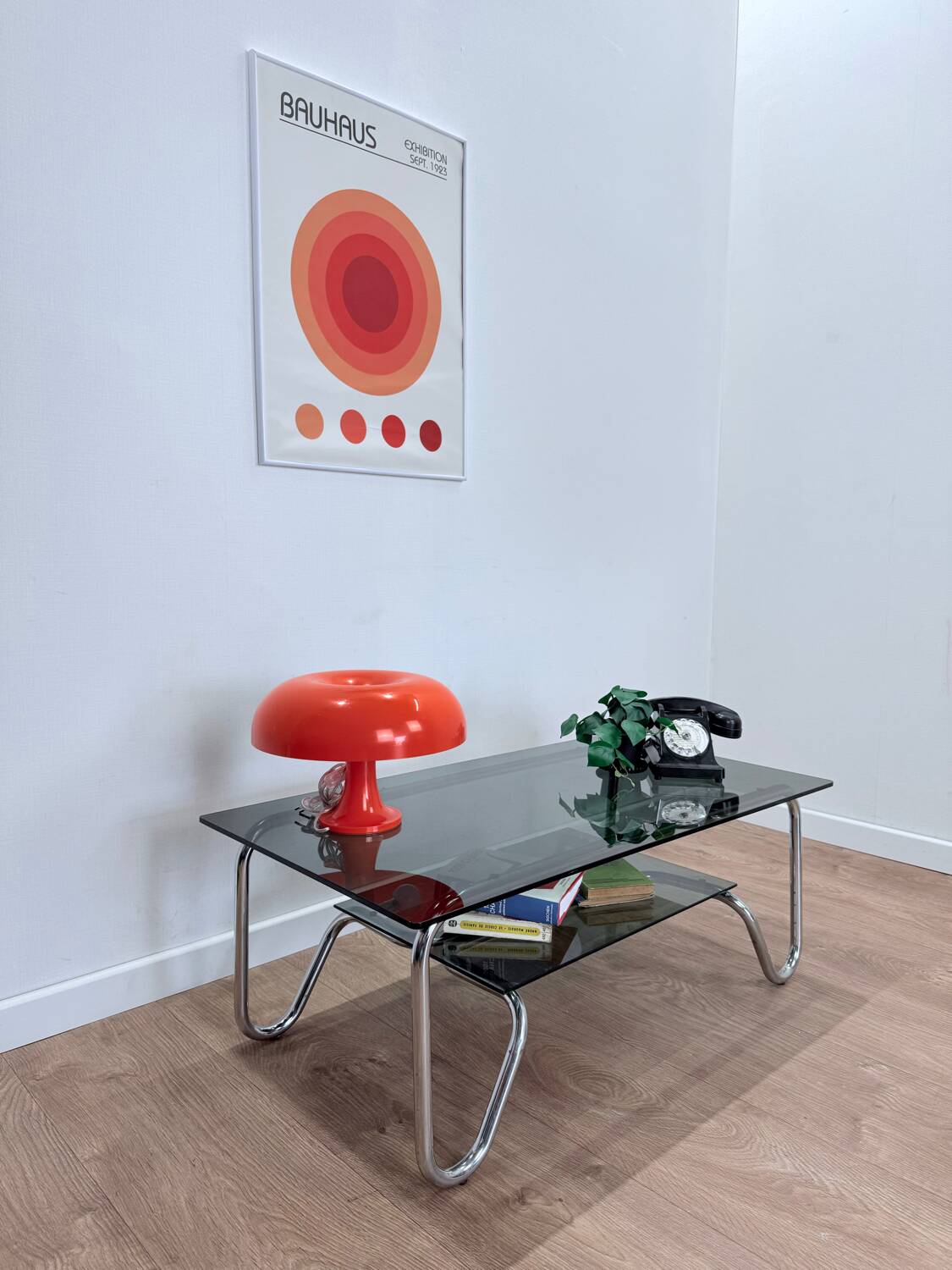 Smoked glass coffee table