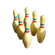 Wooden bowling game