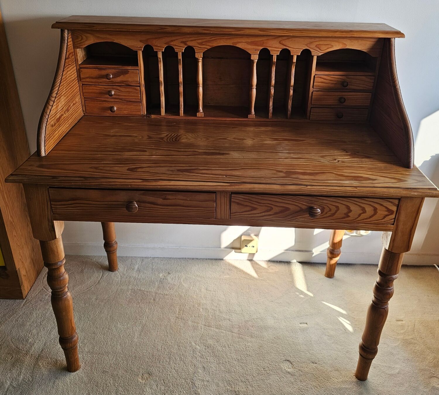 Solid pine desk