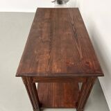 Small pine drapery table from the 1950s