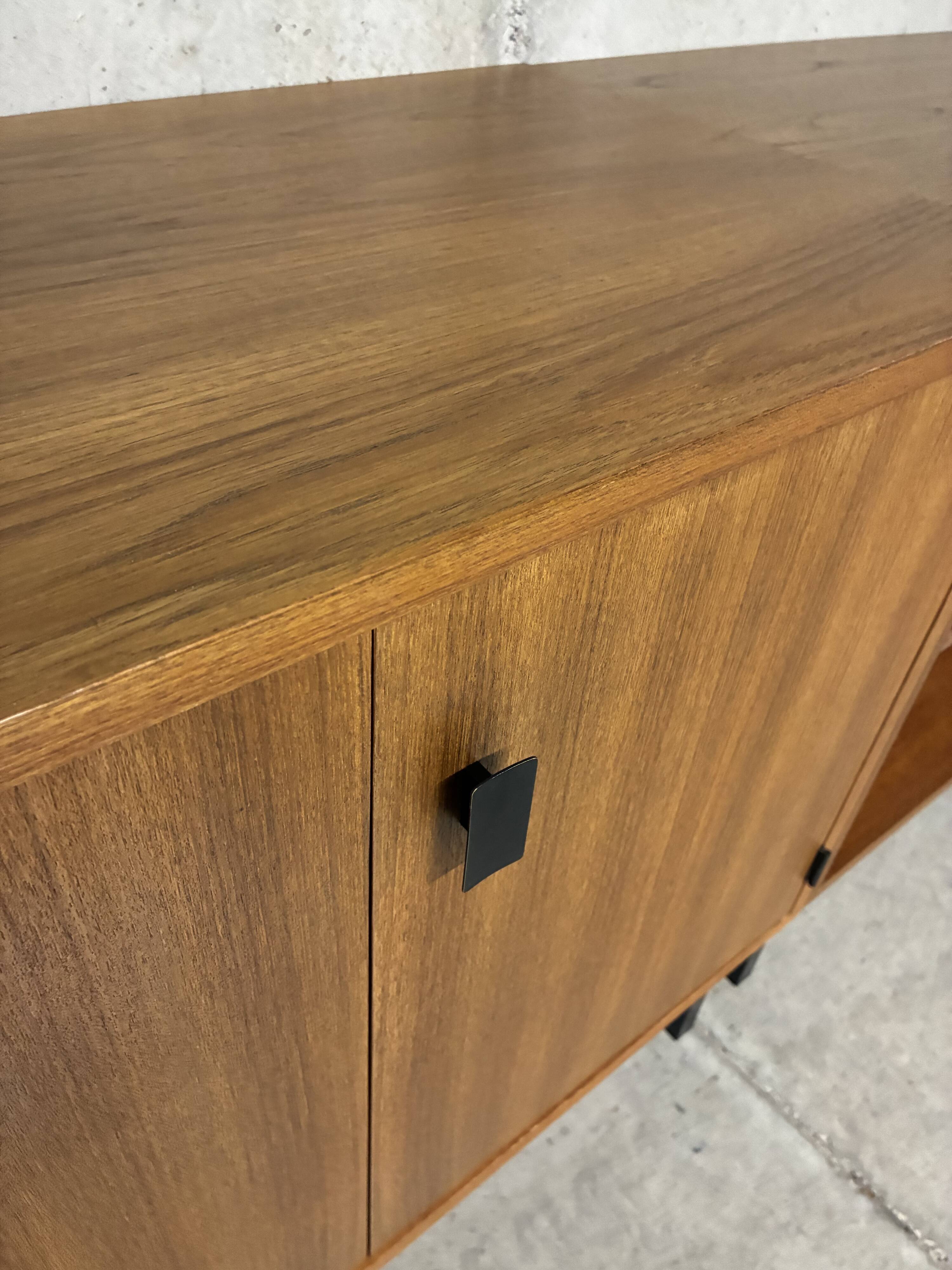 Modernist teak enfilade by Philippon Lecoq, vintage 1960s.