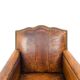 Fauteuil Moustache Français Antique – Fauteuil Club en Cuir Cognac – Début du 20ème siècle