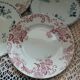 6 antique ironstone dinner plates