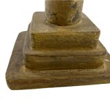 Patina wooden baluster lamp base