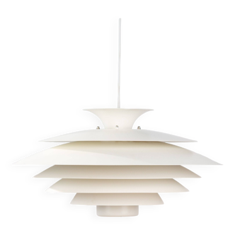 Grande suspension vintage danoise par Form-light, 1980