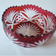Red two-tone crystal cup