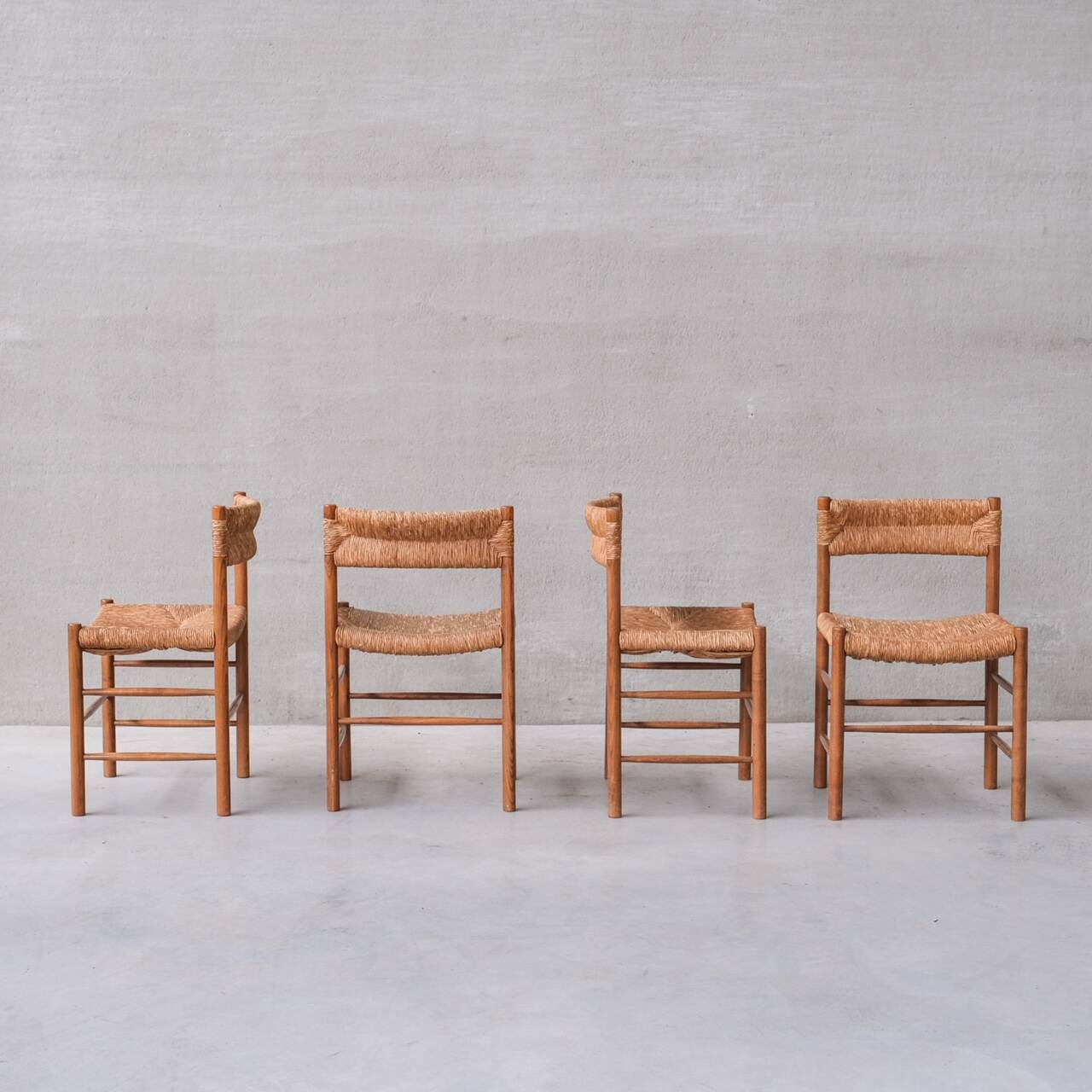 'Dordogne' Mid-Century Rush Dining Chairs