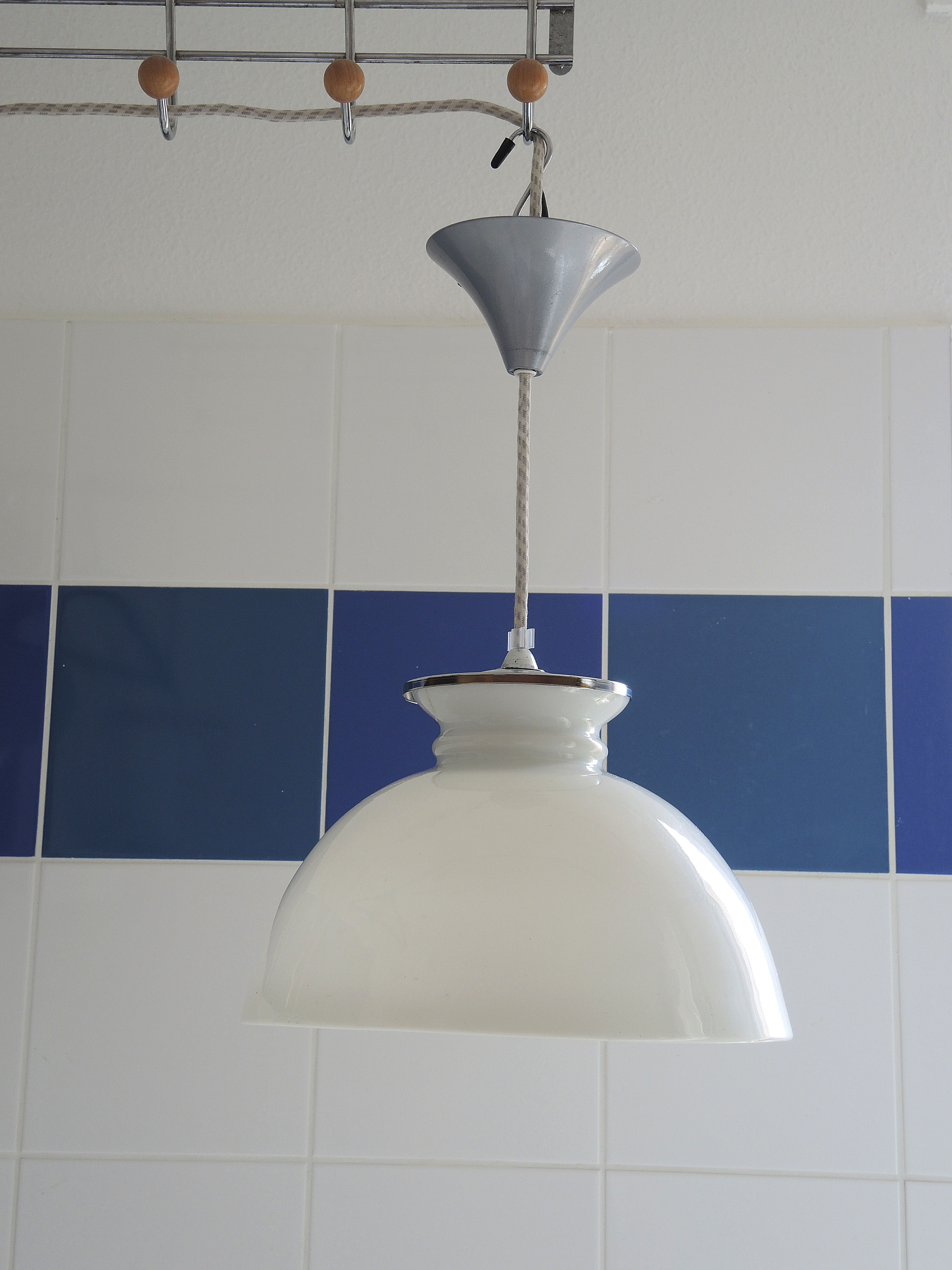 Hanging lamp opaline white 30