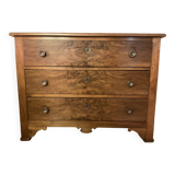 Louis-Philippe walnut chest of drawers