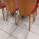 Suite de 6 chaises de Bistrot Baumann par Max Bill 1960
