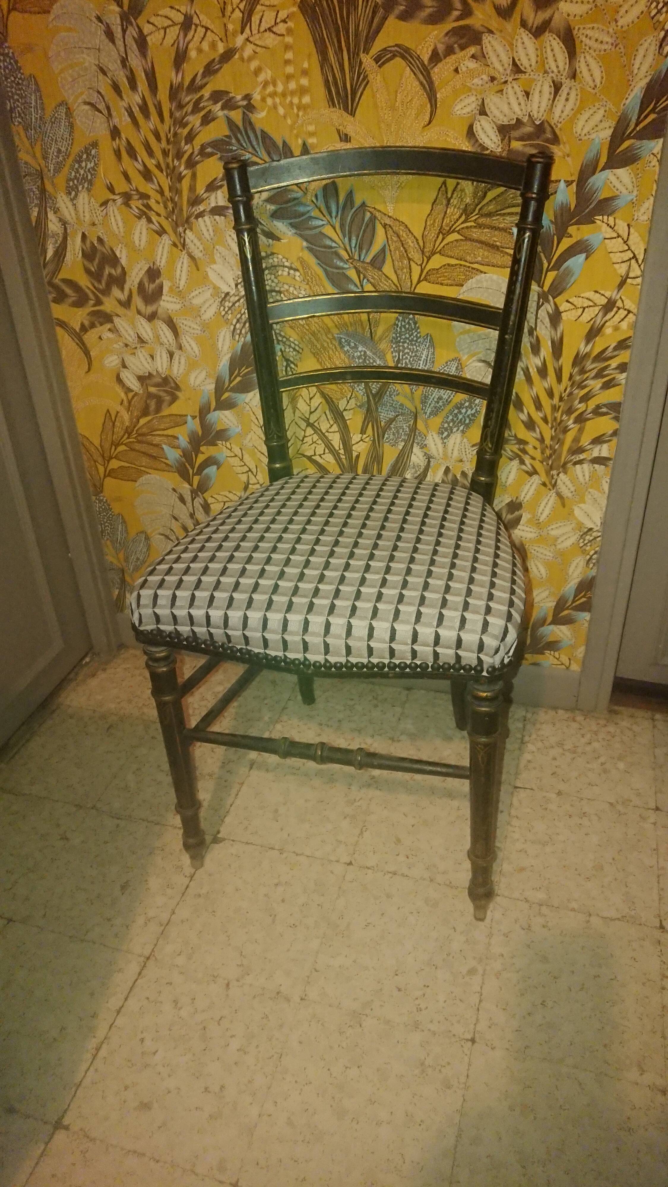 Napoleon III Deco Chair upholstery renovation