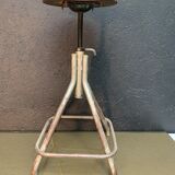 Old adjustable workshop stool