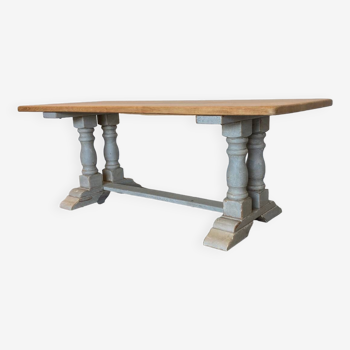 Old solid oak farm table