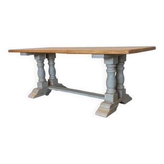 Old solid oak farm table