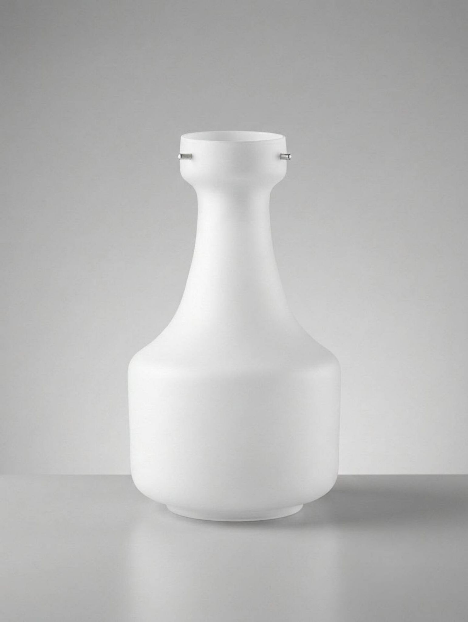 White opaline lampshade from the 1960s