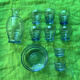 Vintage 1930s glass doll's dinette