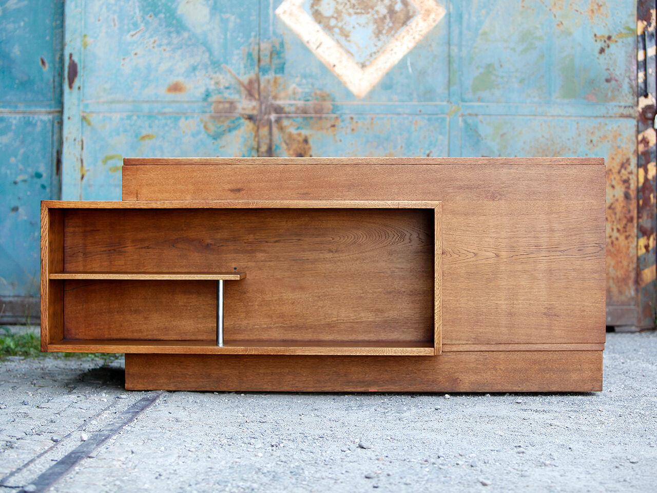 Large Freestanding Functionalist Desk, Jiri Kroha, 1930s